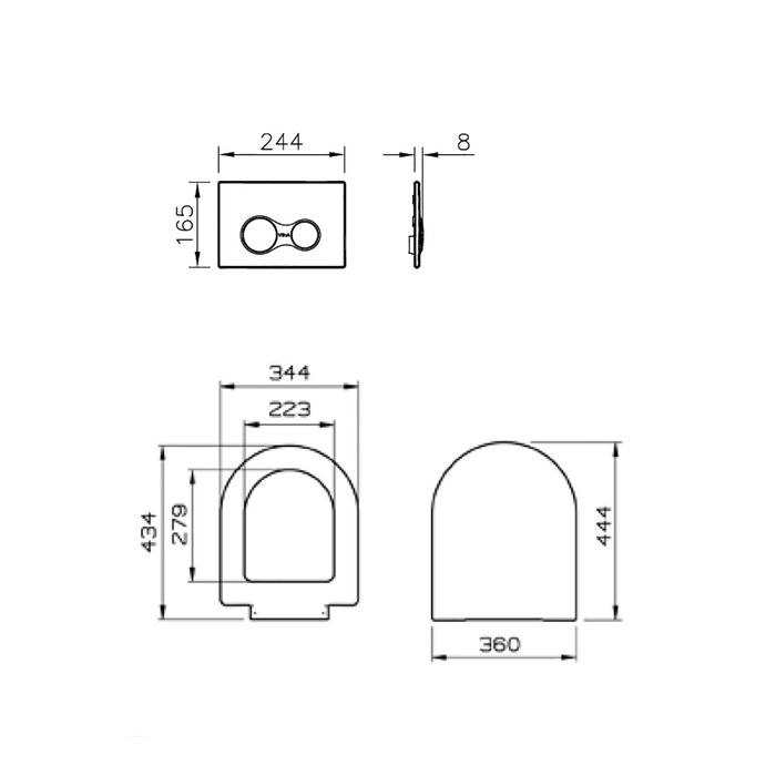 Комплект Vitra: подвесной унитаз S-50, с сиденьем микролифт, с инсталляцией