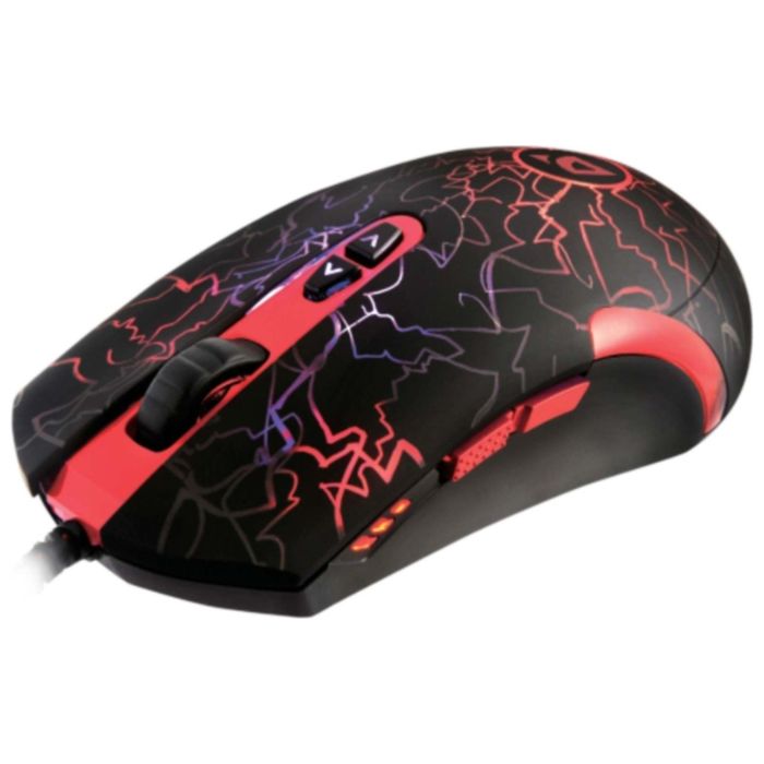 Компьютерная мышь Redragon LavaWolf, черный-принт молния