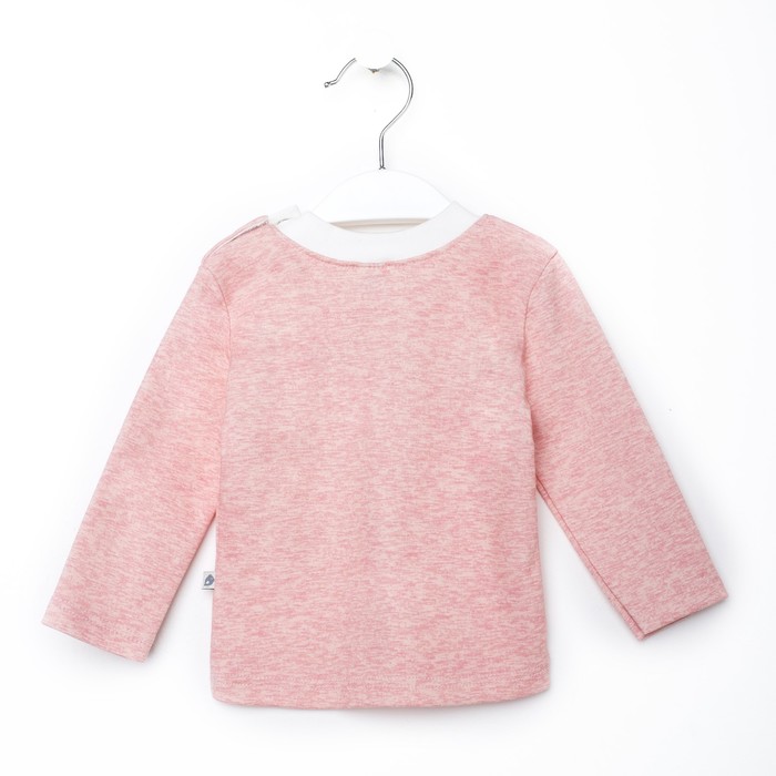 Кофточка детская, рост 68 см, цвет коралловый меланж 161071_М