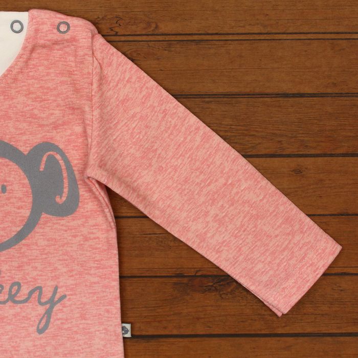 Кофточка детская, рост 68 см, цвет коралловый меланж 161071_М