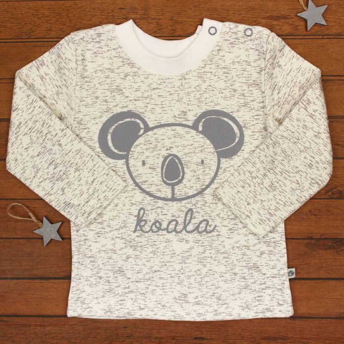 Кофточка детская, рост 74 см, цвет молочный меланж 161071_М