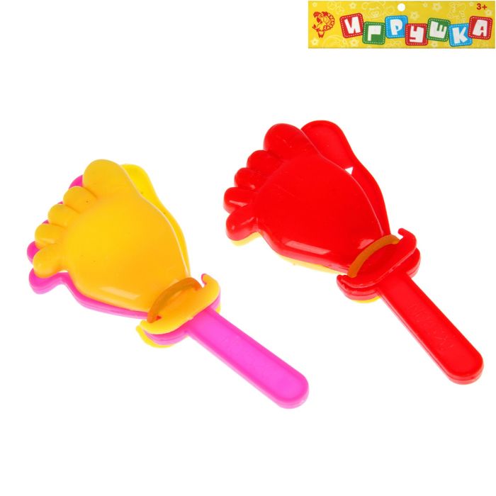 Игрушка-стучалка "Ножка", МИКС