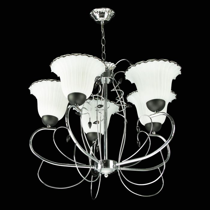 Люстра "Роза" 5 ламп E27 60W 70х70х70 см