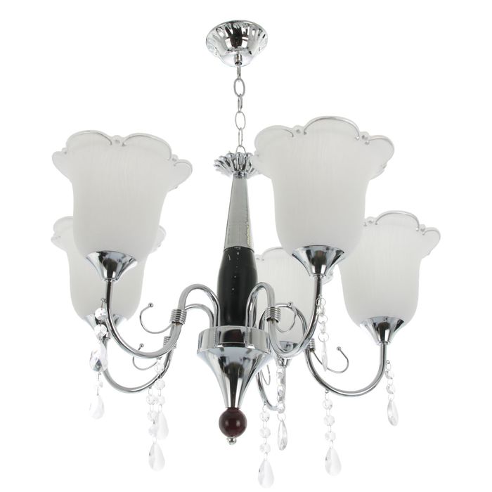 Люстра "Волга" 5 ламп E27 60W 70х70х70 см