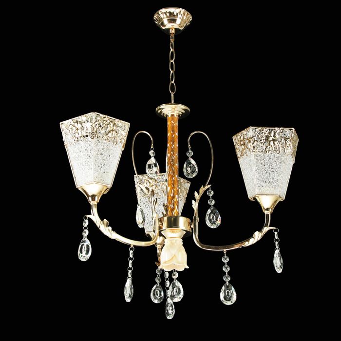 Люстра "Цветение" 3 лампы E27 60W 70х70х70 см