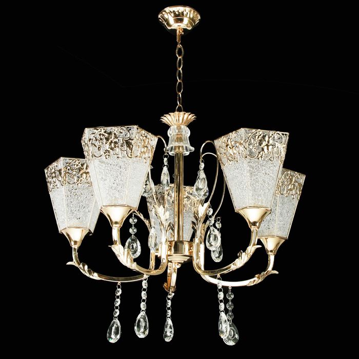 Люстра "Цветение" 5 ламп E27 60W 70х70х70 см