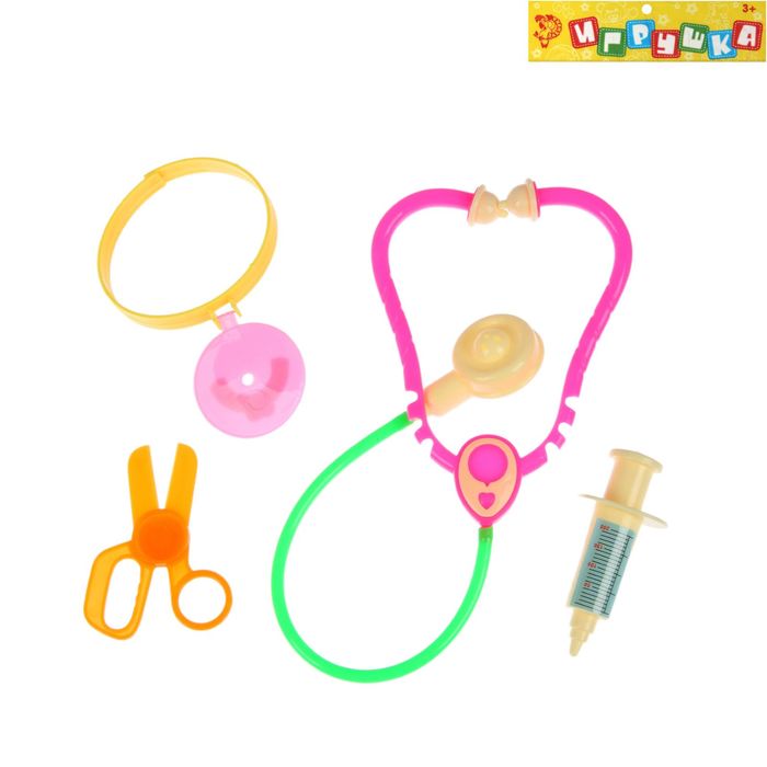 Набор доктора "Маленький профессор", 4 предмета, МИКС