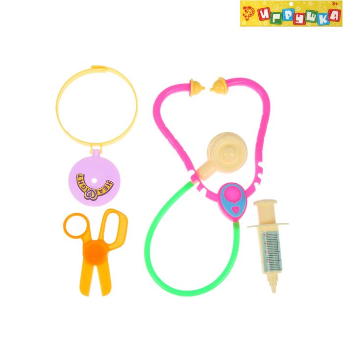 Набор доктора "Маленький профессор", 4 предмета, МИКС