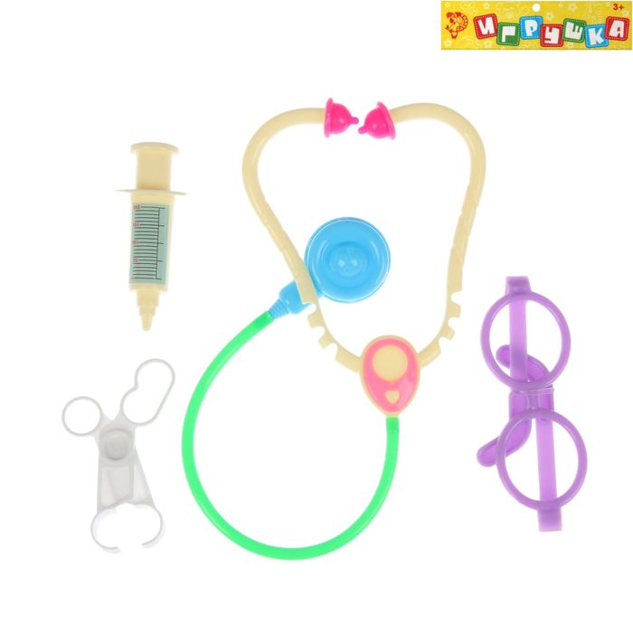 Набор доктора "Маленький профессор", 4 предмета, МИКС
