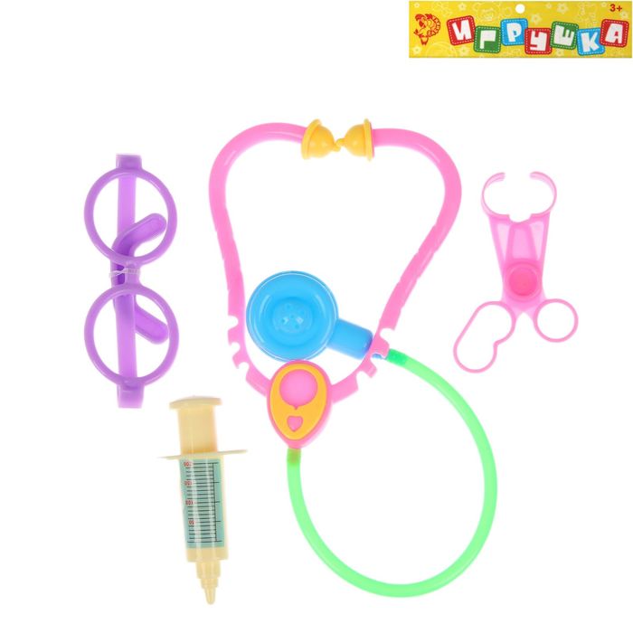 Набор доктора "Маленький профессор", 4 предмета, МИКС