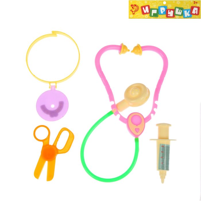 Набор доктора "Маленький профессор", 4 предмета, МИКС
