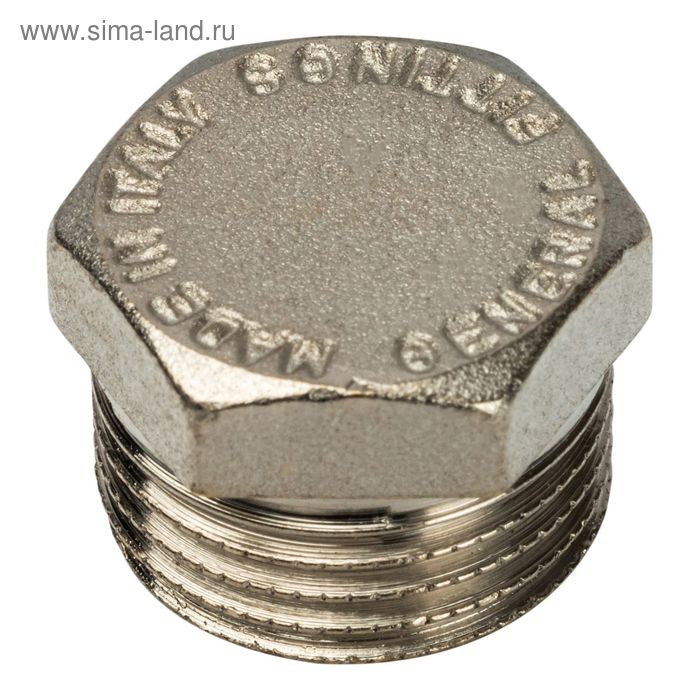 Заглушка STOUT SFT-0025-000012, 1/2, наружная резьба, никелированная латунь