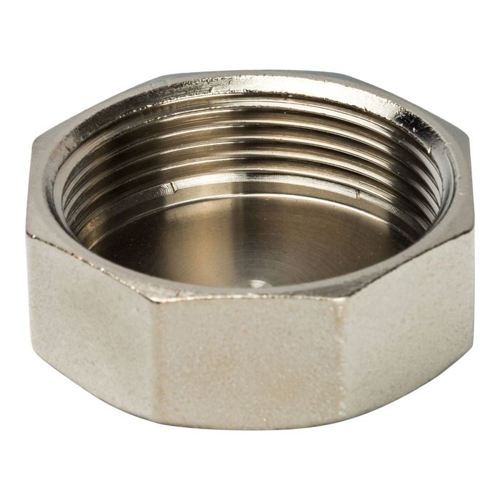 Заглушка STOUT, никелированная, наружная резьба 1"1/2, SFT-0027-000112