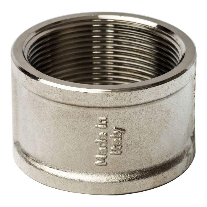 Муфта STOUT, никелированная, внутренняя/внутренняя резьба 2",  SFT-0006-000022