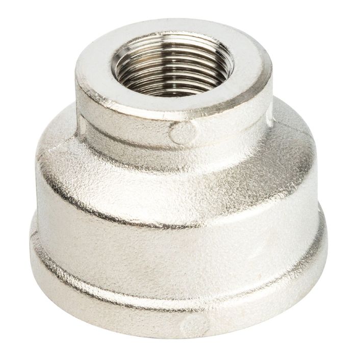 Муфта STOUT SFT-0006-000138, переходная никелированная, внутренняя/внутренняя резьба 1"х3/8"   24399