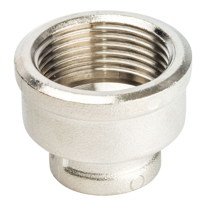 Муфта STOUT SFT-0006-000138, переходная никелированная, внутренняя/внутренняя резьба 1"х3/8" 24399
