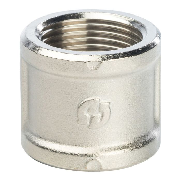 Муфта STOUT SFT-0006-003434, никелированная, внутренняя/внутренняя резьба 3/4"