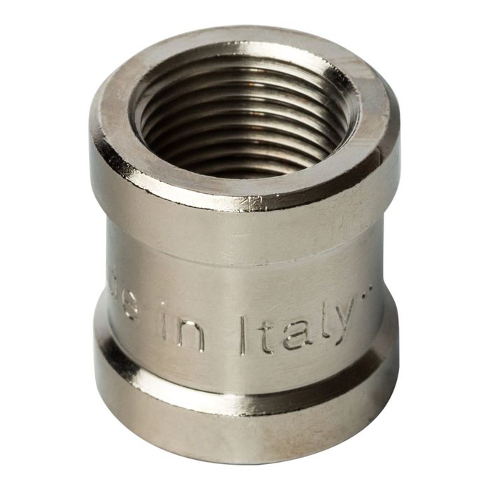 Муфта STOUT SFT-0006-003838, никелированная, внутренняя/внутренняя резьба 3/8"