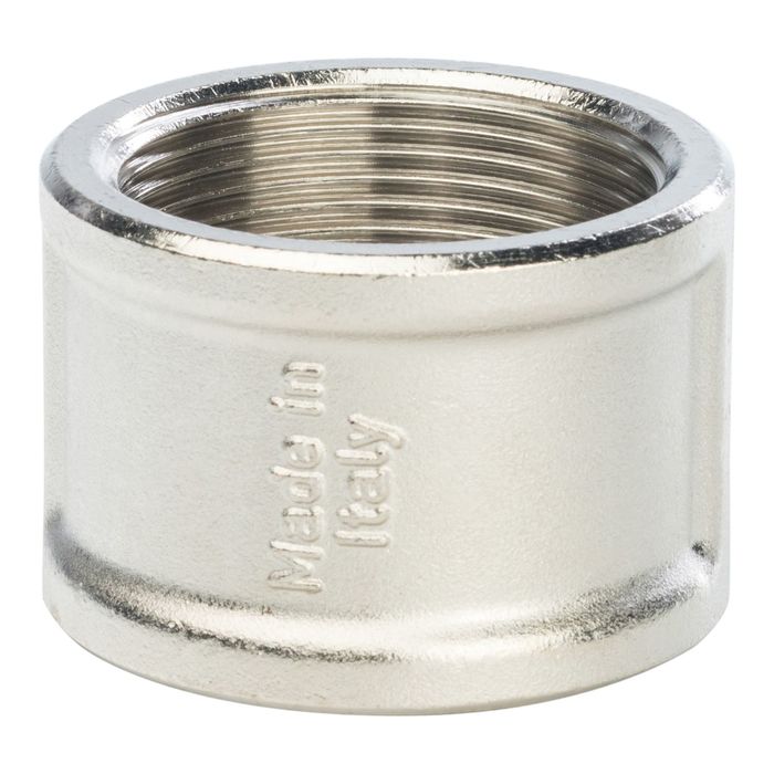 Муфта STOUT, никелированная, внутренняя/внутренняя резьба 1"1/2, SFT-0006-112112