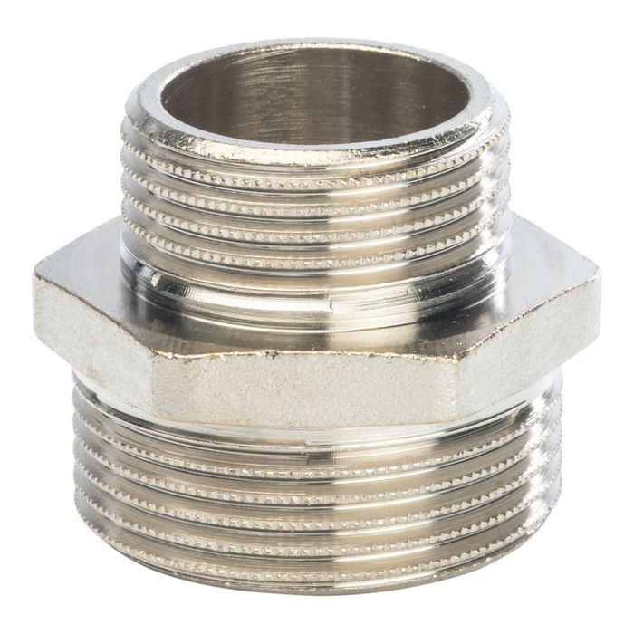 Ниппель STOUT SFT-0004-001141, переходной никелированный, наружная/наружная резьба 1"1/4х1" 243995