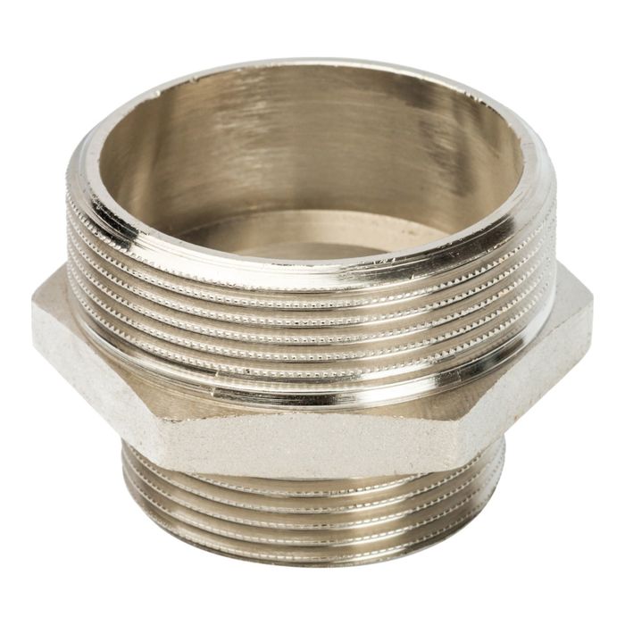 Ниппель STOUT SFT-0004-002112, переходной никелированный, наружная/наружная резьба 2"х1"1/2 243996