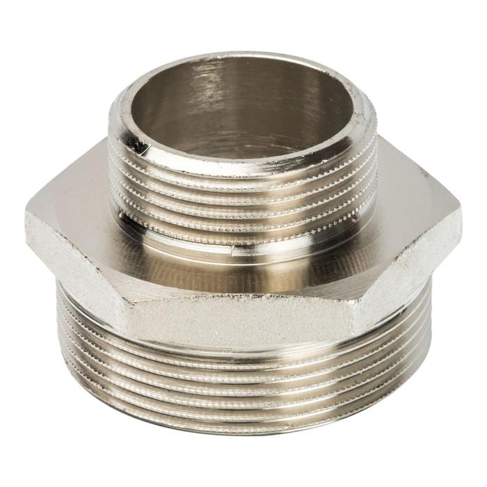 Ниппель STOUT SFT-0004-002114, переходной никелированный, наружная/наружная резьба 2х1"1/4