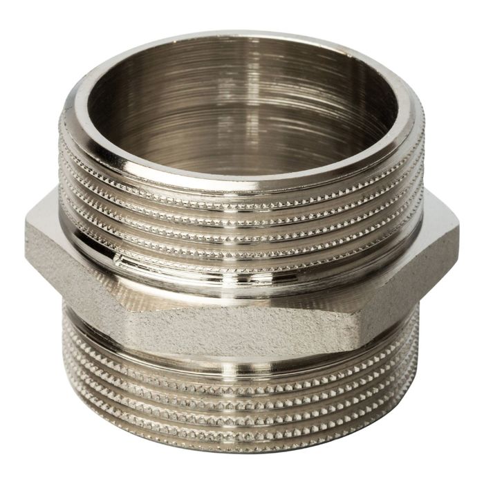 Ниппель STOUT SFT-0004-114114, никелированный, наружная/наружная резьба 1"1/4