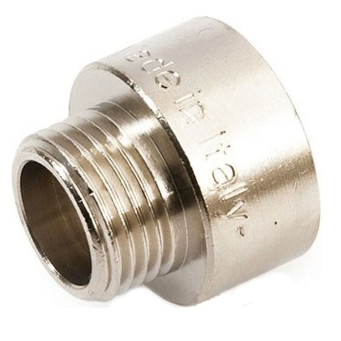 Переходник STOUT SFT-0008-000112, никелированный, внутренняя/наружная резьба 1"х1/2"