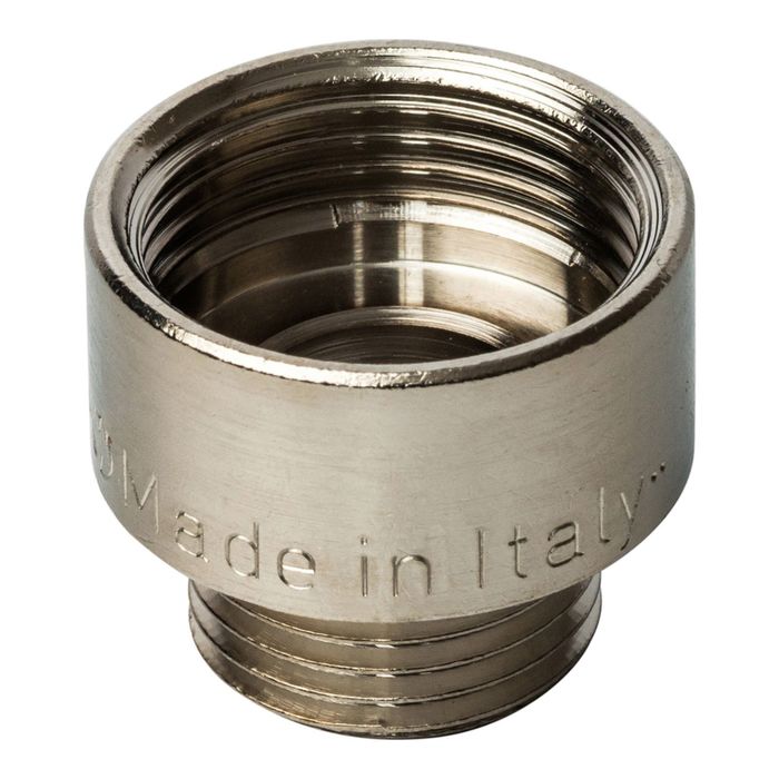 Переходник STOUT SFT-0008-001238, никелированный, внутренняя/наружная резьба 1/2"х3/8"