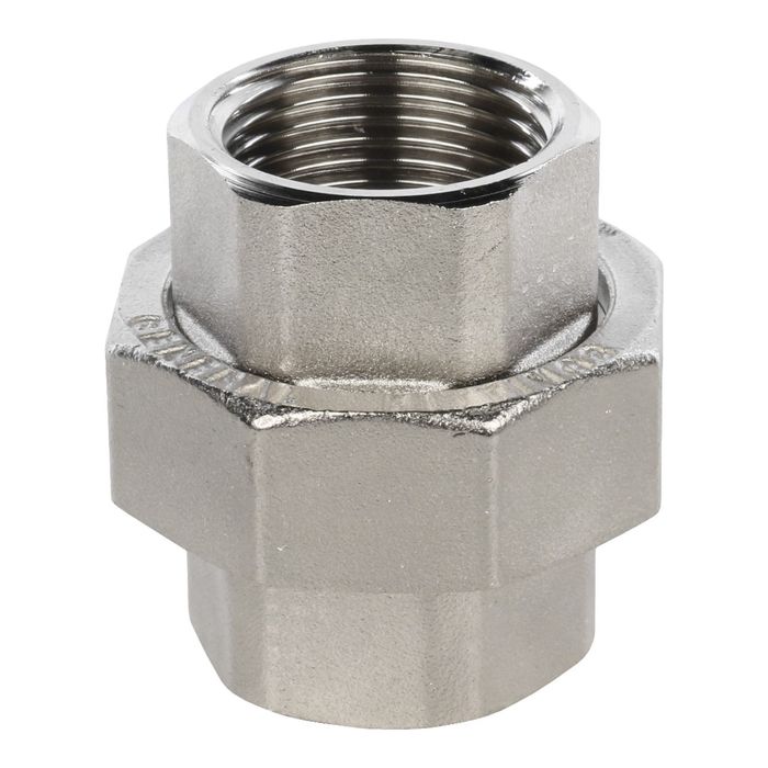 Разъемное соединение STOUT SFT-0034-000001, никелированное, "американка", ВВ резьба 1"