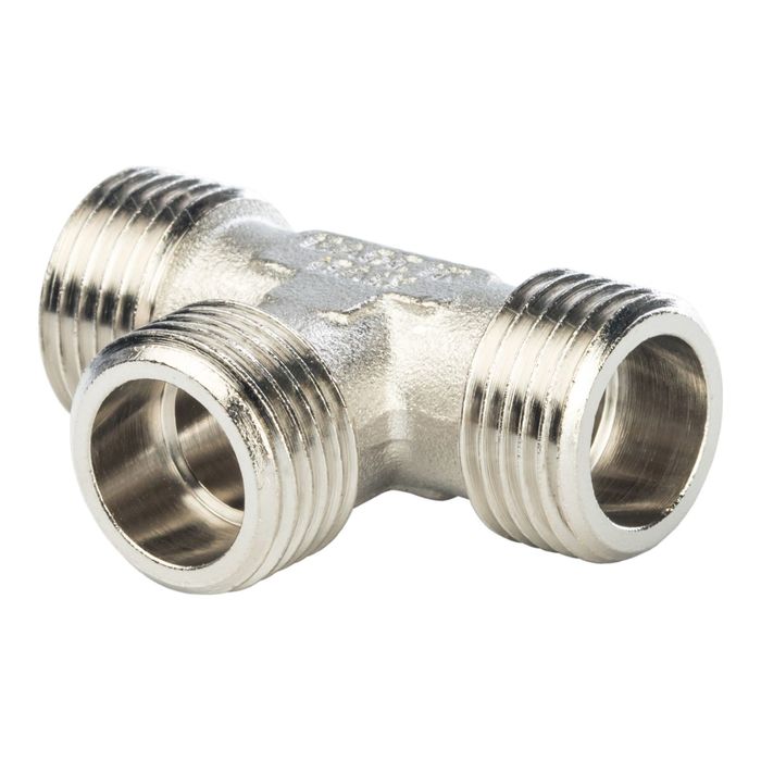 Тройник STOUT SFT-0018-343434, никелированный, наружная/наружная резьба 3/4"х3/4"х3/4"