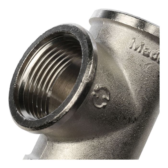 Тройник STOUT SFT-0020-000001, никелированный, внутренняя/внутренняя резьба 1"