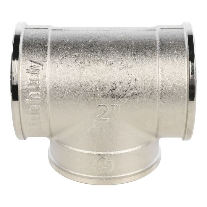 Тройник STOUT SFT-0020-000002, никелированный, внутренняя/внутренняя резьба 2"