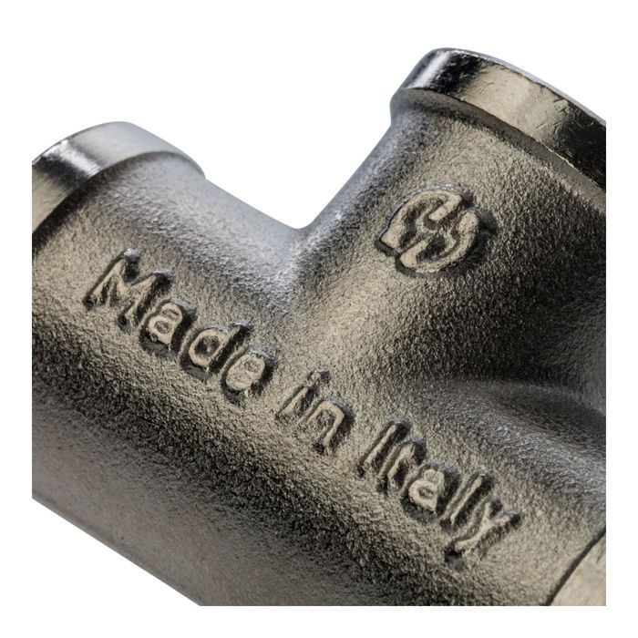 Тройник STOUT SFT-0020-000038, никелированный, внутренняя/внутренняя резьба 3/8"