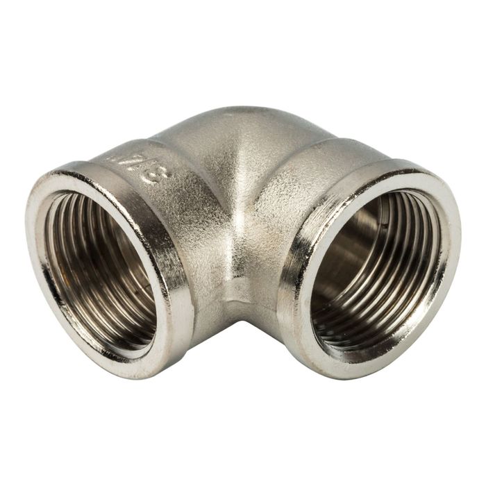 Угольник STOUT, никелированный, внутренняя/внутренняя резьба 3/4", SFT-0014-000034