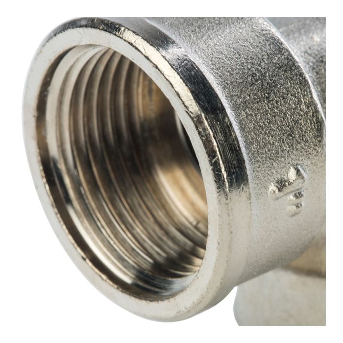 Угольник STOUT, никелированный, внутренняя/внутренняя резьба 1"-3/4, SFT-0014-000134