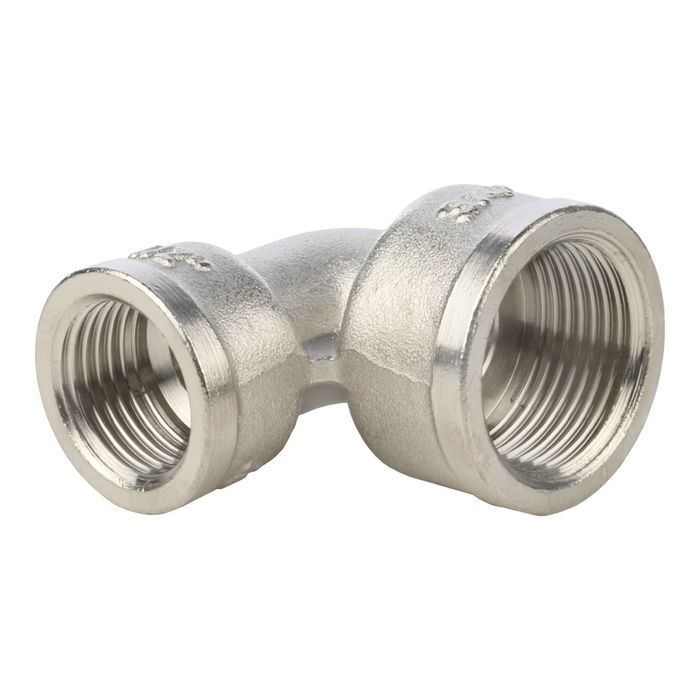 Угольник STOUT, никелированный, внутренняя/внутренняя резьба 3/4"-1/2", SFT-0014-003412