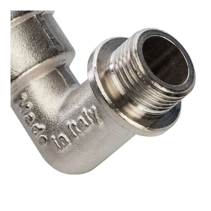 Угольник STOUT, с упором, никелированный, наружная/внутренняя резьба 3/8", SFT-0016-000038