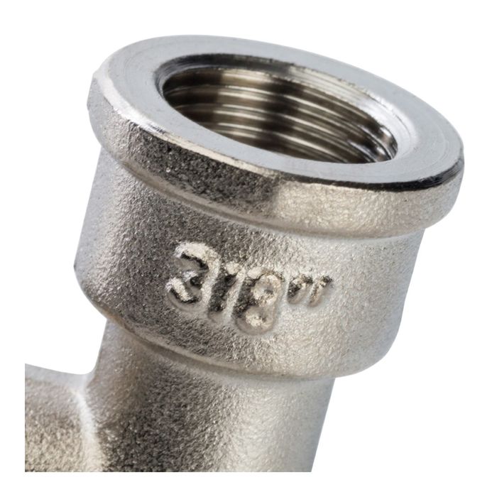 Угольник STOUT, с упором, никелированный, наружная/внутренняя резьба 3/8", SFT-0016-000038