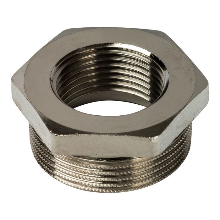 Футорка STOUT, никелированная, 1"1/2х1", SFT-0029-001121