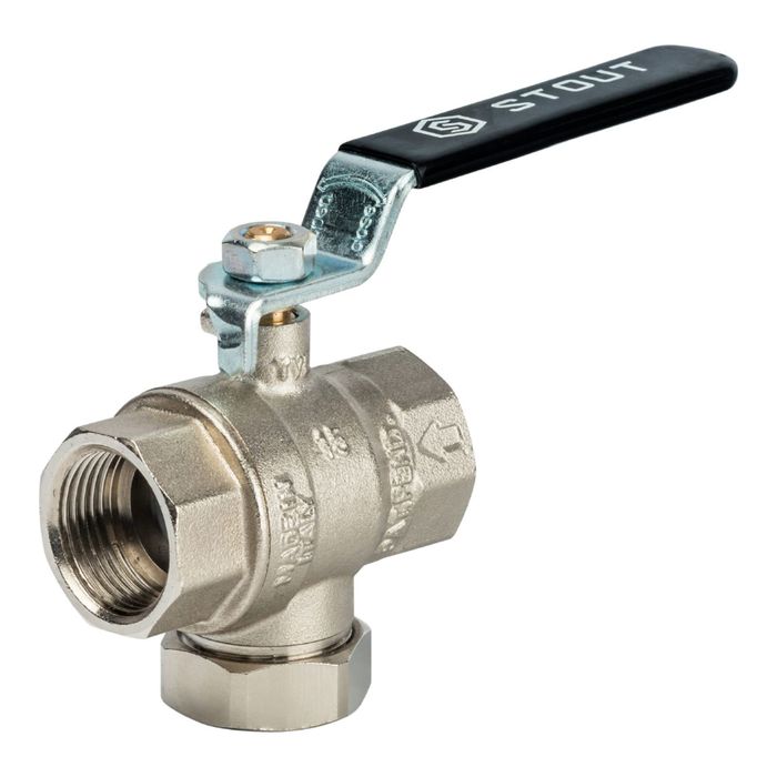 Кран шаровой STOUT, с фильтром 3/4", SVF 0001 000020