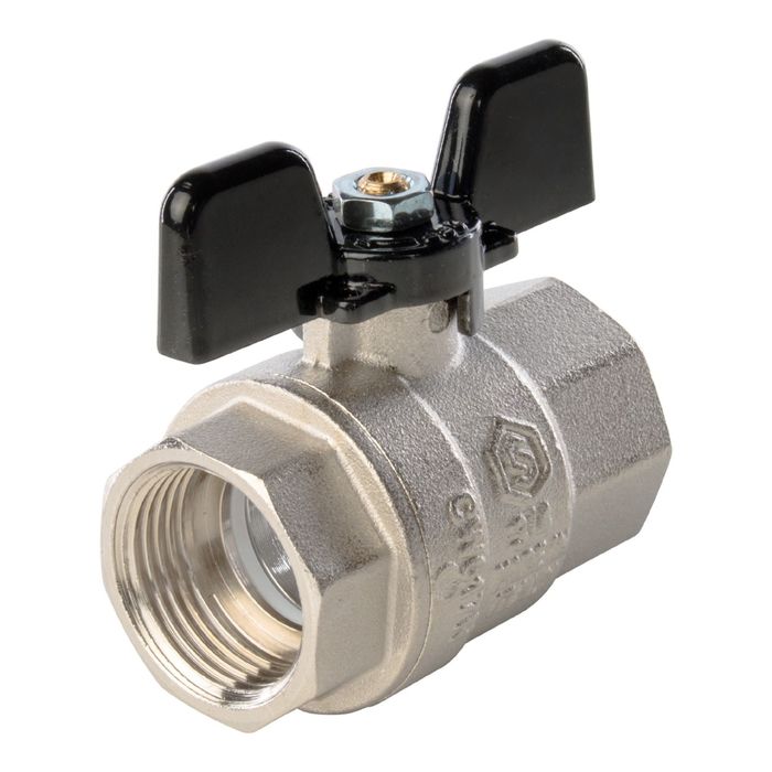 Кран шаровой STOUT, полнопроходной, ВР/ВР 3/4", ручка бабочка, SVB-0002-000020