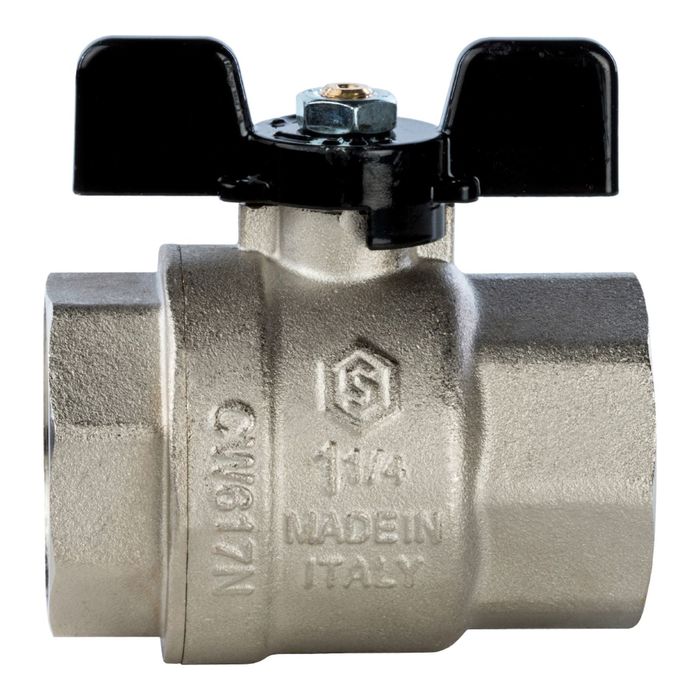 Кран шаровой STOUT, полнопроходной, ВР/ВР 1"1/4, ручка бабочка, SVB-0002-000032