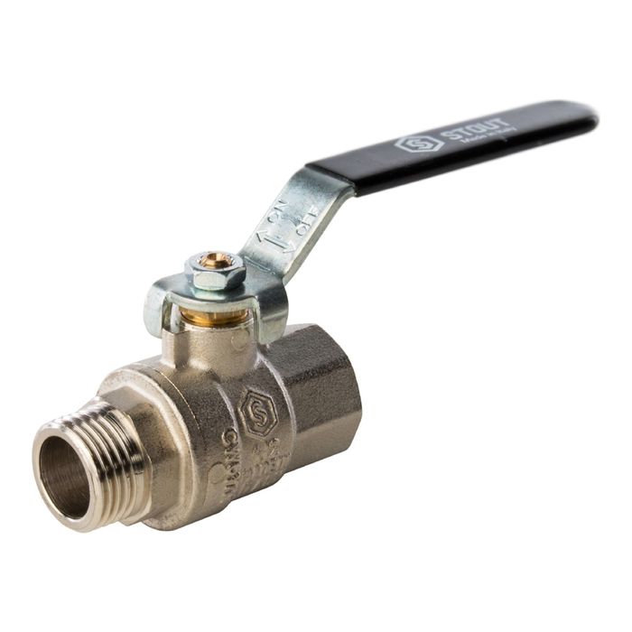 Кран шаровой STOUT, полнопроходной, ВР/НР 1/2", ручка рычаг, SVB-0003-000015