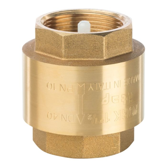 Обратный клапан STOUT, 1"1/2, пружинный, муфтовый, с металлическим седлом, SVC-0002-000040