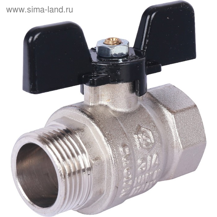 

Кран шаровой STOUT SVB-0014-000015, 1/2", ВР/НР, стандартнопроходной, бабочка