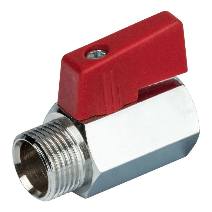 Кран шаровой мини STOUT, 3/8", муфта/резьба, SVB-0022-000010