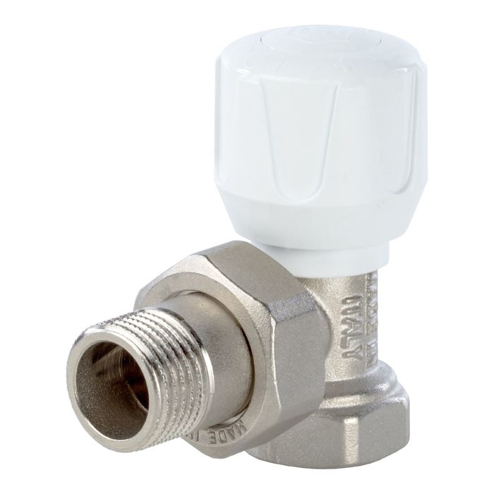 Клапан ручной STOUT, 1/2", терморегулирующий, угловой, SVR 0002 000015