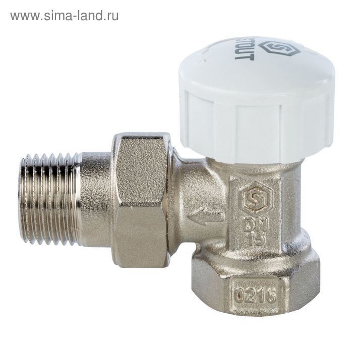 фото Термостатический клапан stout svt-0002-000015, 1/2", угловой