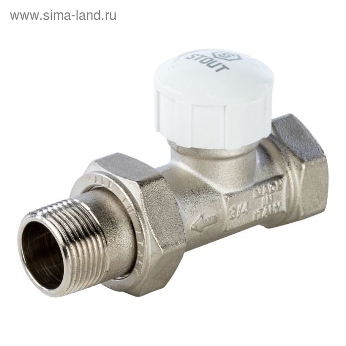 Термостатический клапан STOUT SVT-0003-000020, 3/4, прямой svt 0004 000020 stout клапан термостатический угловой 3 4